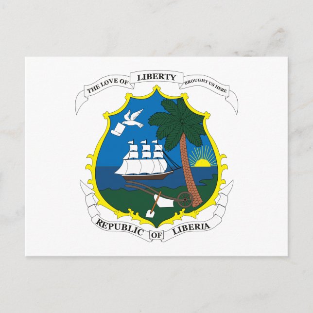 Postkarte von Liberia (Vorderseite)