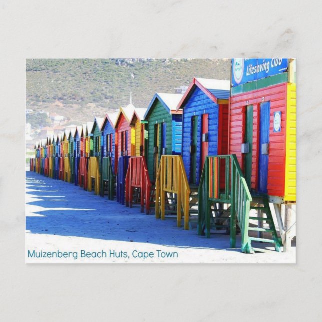 Postkarte von Muizenberg, Cape Town, Südafrika (Vorderseite)