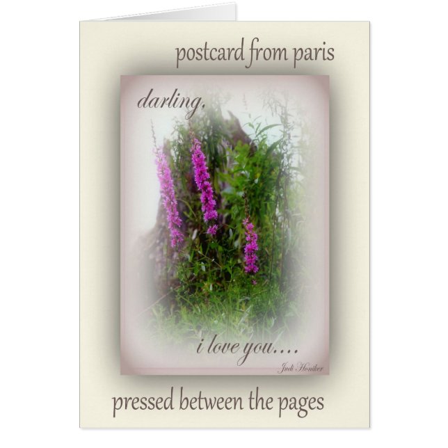 Postkarte von Paris (Vorne)