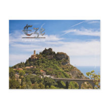 Postkarte von Provence, Eze
