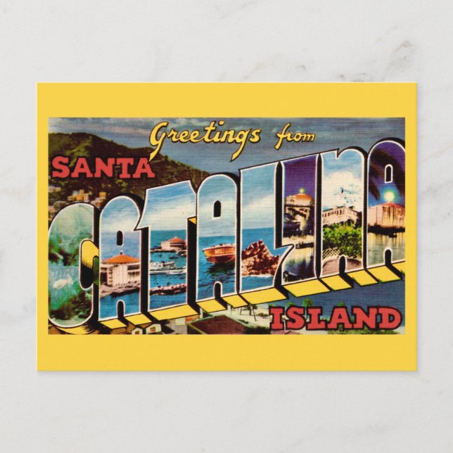 Postkarte von Santa Catalina Island (Vorderseite)
