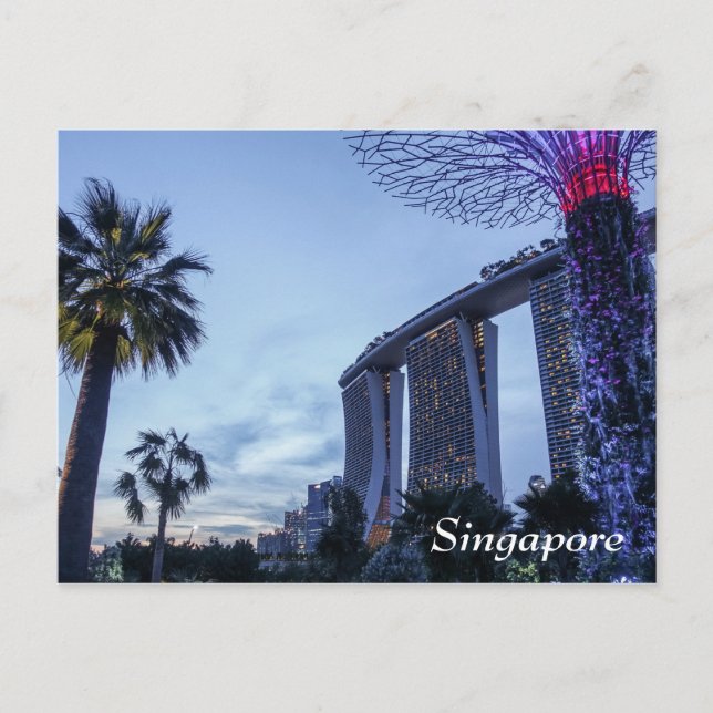 Postkarte von Singapur Marina Bay Sands (Vorderseite)