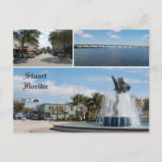 Postkarte von Stuart Florida, Segelfische Hauptsta