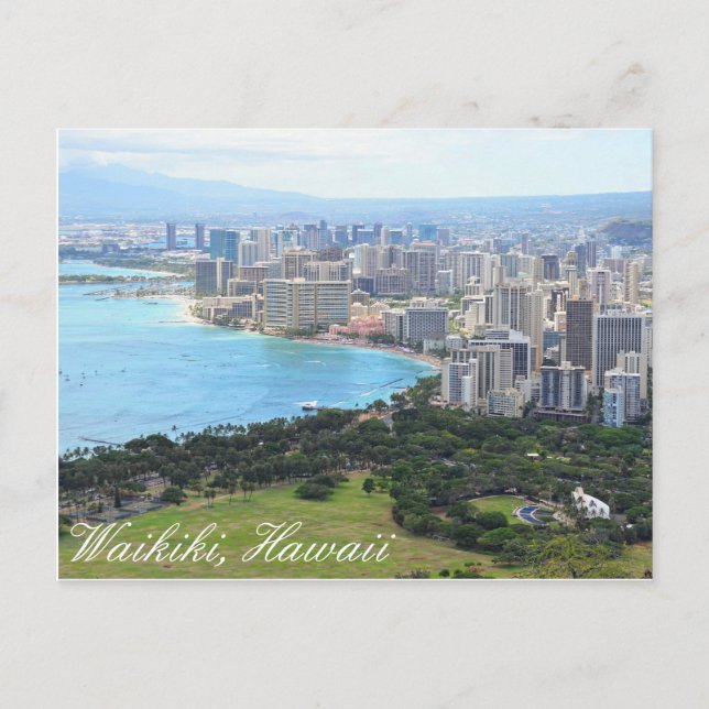 Postkarte von Waikiki (Vorderseite)
