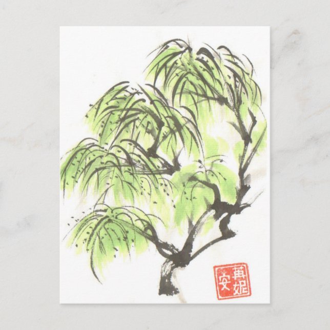 Postkarte Wachen Willow Tree (Vorderseite)