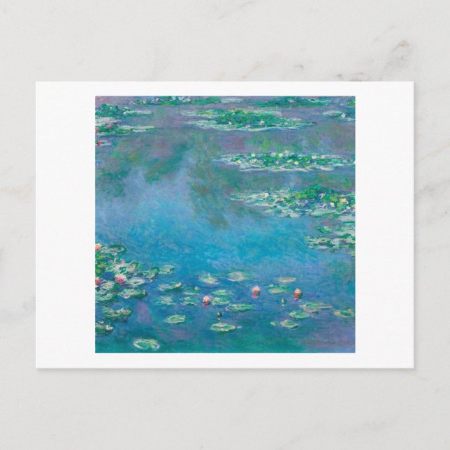 POSTKARTE: "WASSERLILIEN" NACH MONET POSTKARTE (Vorderseite)