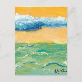 Postkarte "Wellen" Gemälde Kunst von Heather