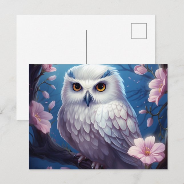 Postkarte Whispers in the Shadow of the Owl (Vorne/Hinten)
