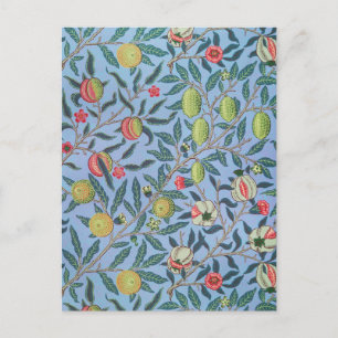POSTKARTE: WILLIAM MORRIS "BLAUE POMEGRANATE" POSTKARTE