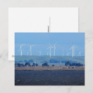 Postkarte - Windpark am Delta