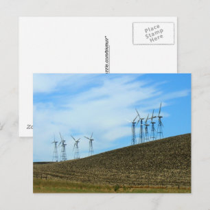 Postkarte - Windturbinen