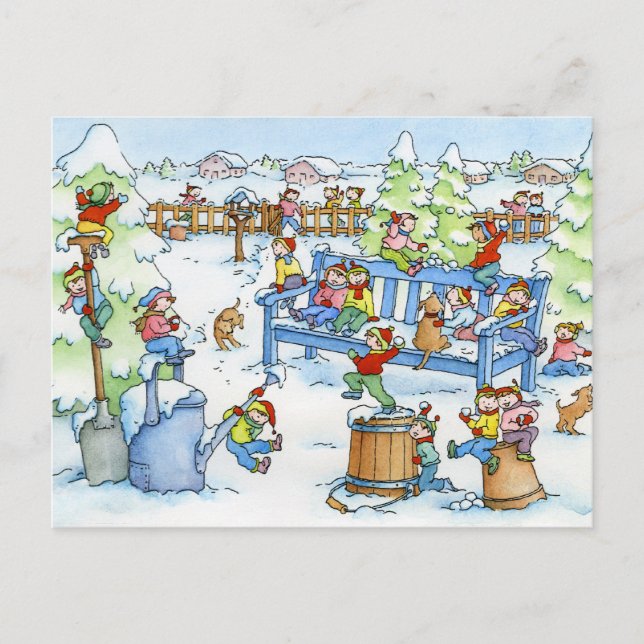Postkarte "Wintergarten" (Vorderseite)