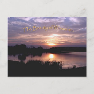 Postkarte Wisconsin für Sonnenuntergang