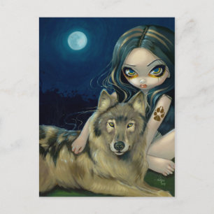 Postkarte "Wolf Moon"
