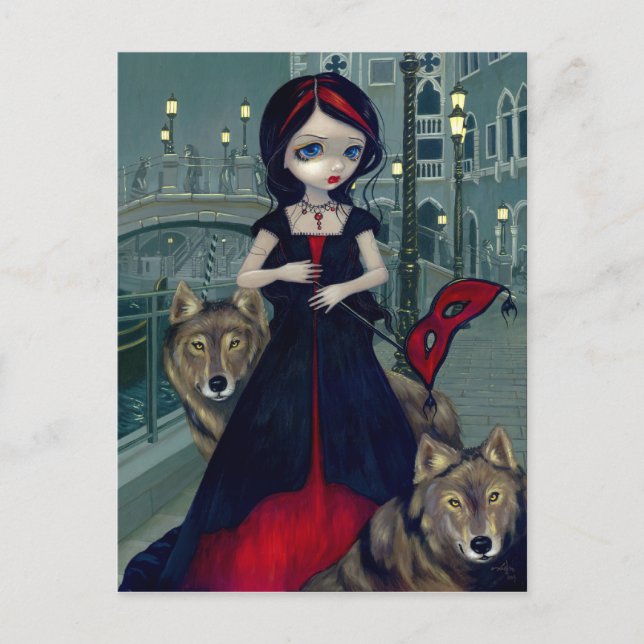 Postkarte "Wölfe von Venedig" (Vorderseite)