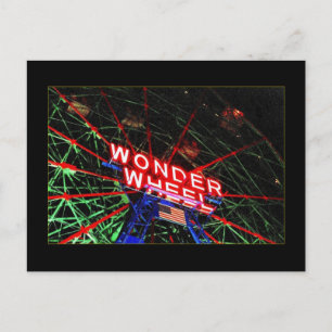 Postkarte Wonder Wheel Neon (Coney Island, NY)