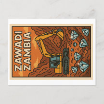 Postkarte - Zawadi Sambia