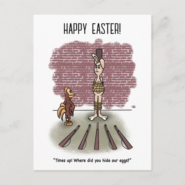 Postkarte "Zeit bis Ostern" (Vorderseite)