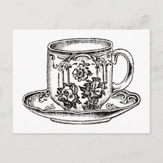 Postkarte - Zeit für Tee