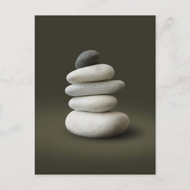 Postkarte Zen Stones (Vorderseite)