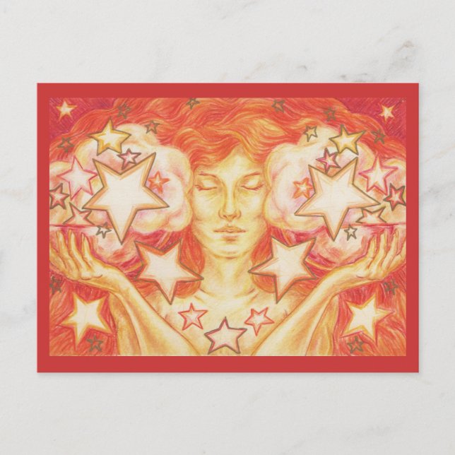 Postkarte Zodiac Libra (Vorderseite)