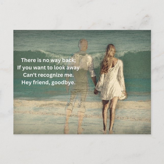 Postkarte zum Abschied (Vorderseite)