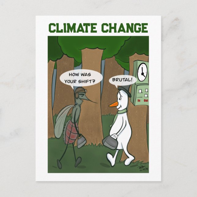 Postkarte zum Klimawandel (Vorderseite)