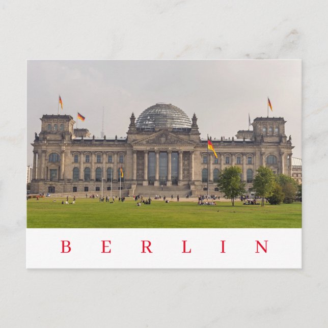 Postkarte zum Reichstag (Vorderseite)