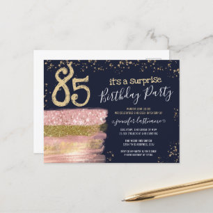 Postkarte zur Überraschungsparty zum 85. Geburtsta
