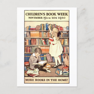 Postkarte zur Vintage-Kinderbuchwoche