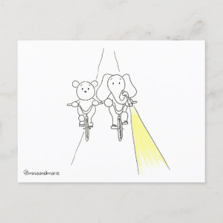 Postkarte zusammenlegen