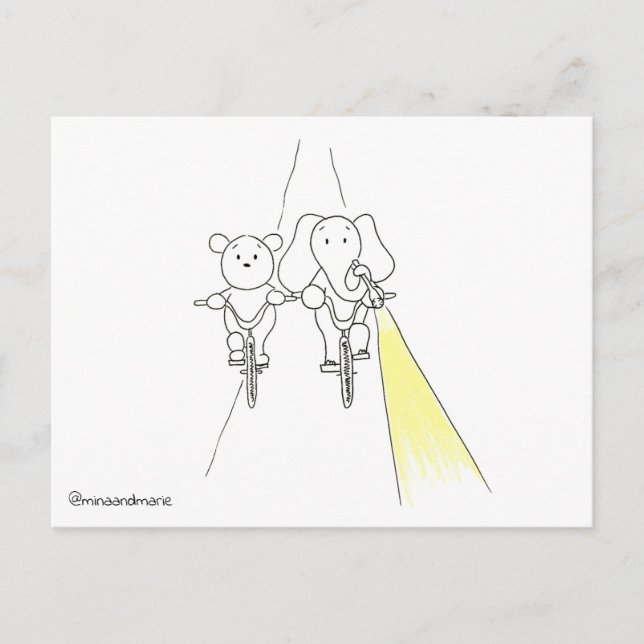 Postkarte zusammenlegen (Vorderseite)