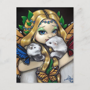 Postkarte "Zwei Fee Frettchen"