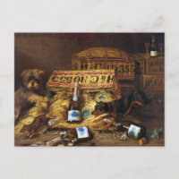 Postkarte: Zwei Hunde jagen eine Maus von A.F. Tai