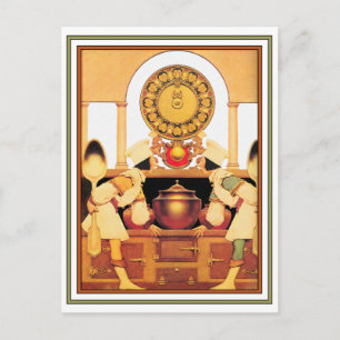 Postkarte: Zwei Konditoren - Maxfield Parrish Postkarte