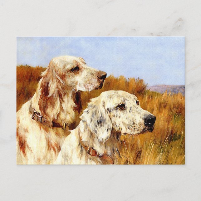 Postkarte: Zwei Setzer von Arthur Wardle Postkarte (Vorderseite)