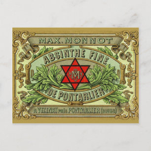 Postkarten Absinthe Monnot