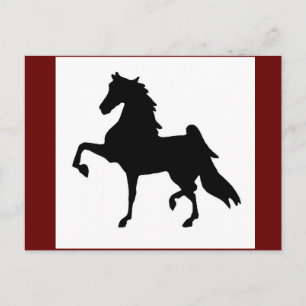 Postkarten - Amerikanische Saddlebred Silhoutte