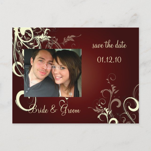 Postkarten aus Save the Date Foto, (Vorderseite)