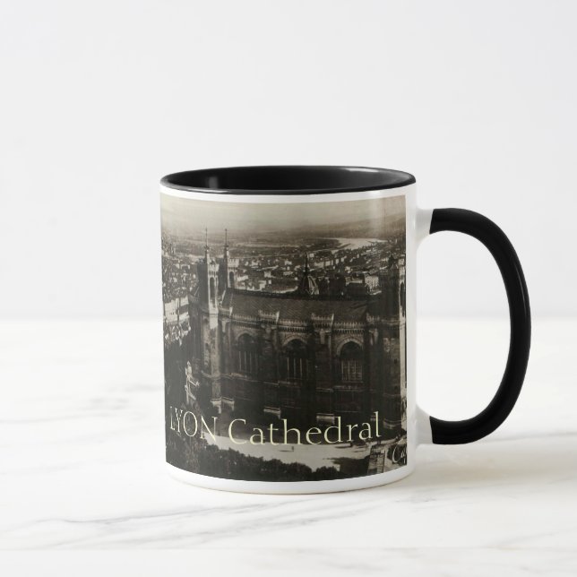 Postkarten-Basilika Lyons Frankreich von Fourviere Tasse (Rechts)