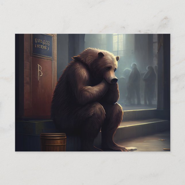 Postkarten bear Alleine (Vorderseite)