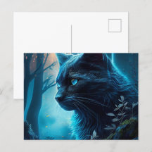 Postkarten Blaue Katze