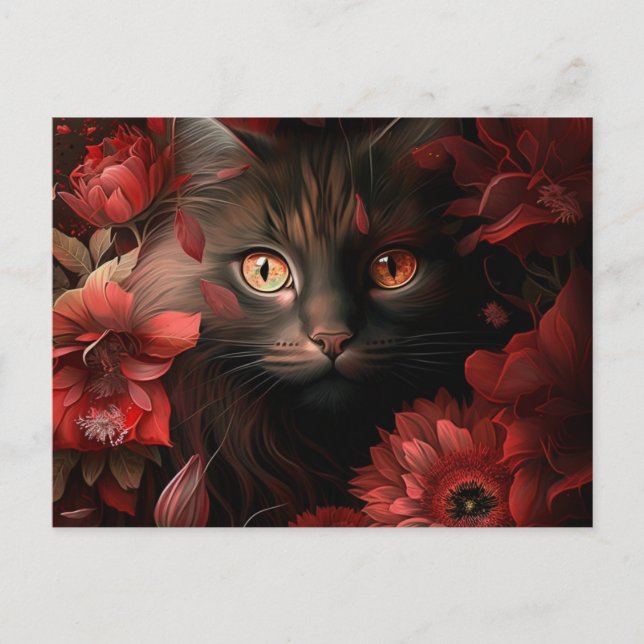 Postkarten Cat Fleur (Vorderseite)