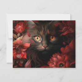 Postkarten Cat Fleur