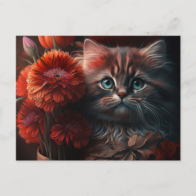 Postkarten Cat Fleur (Vorderseite)