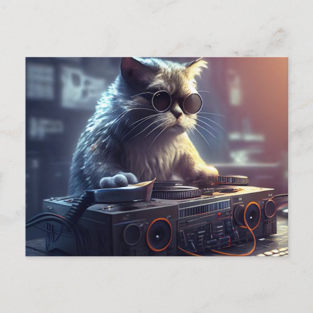 Postkarten Cat Funny (Vorderseite)