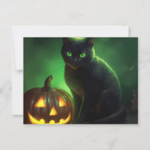 Postkarten Cat Halloween