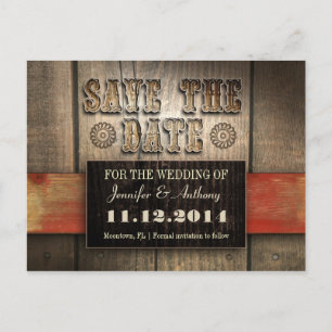 Postkarten des Westerns Save the Date