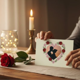 Postkarten-Foto & personalisiert – Herz Postkarte