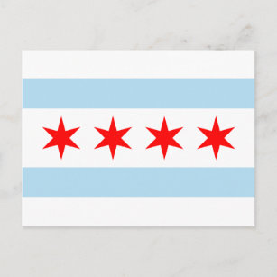 Postkarten für Chicago Flag